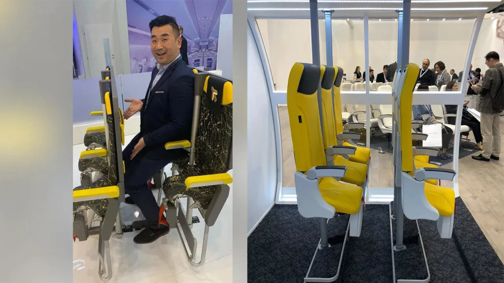 standing airplane seats